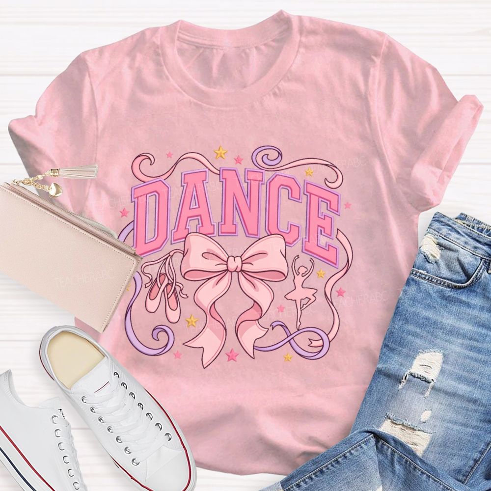 Dance Bow Pattern  Teacher T-shirt