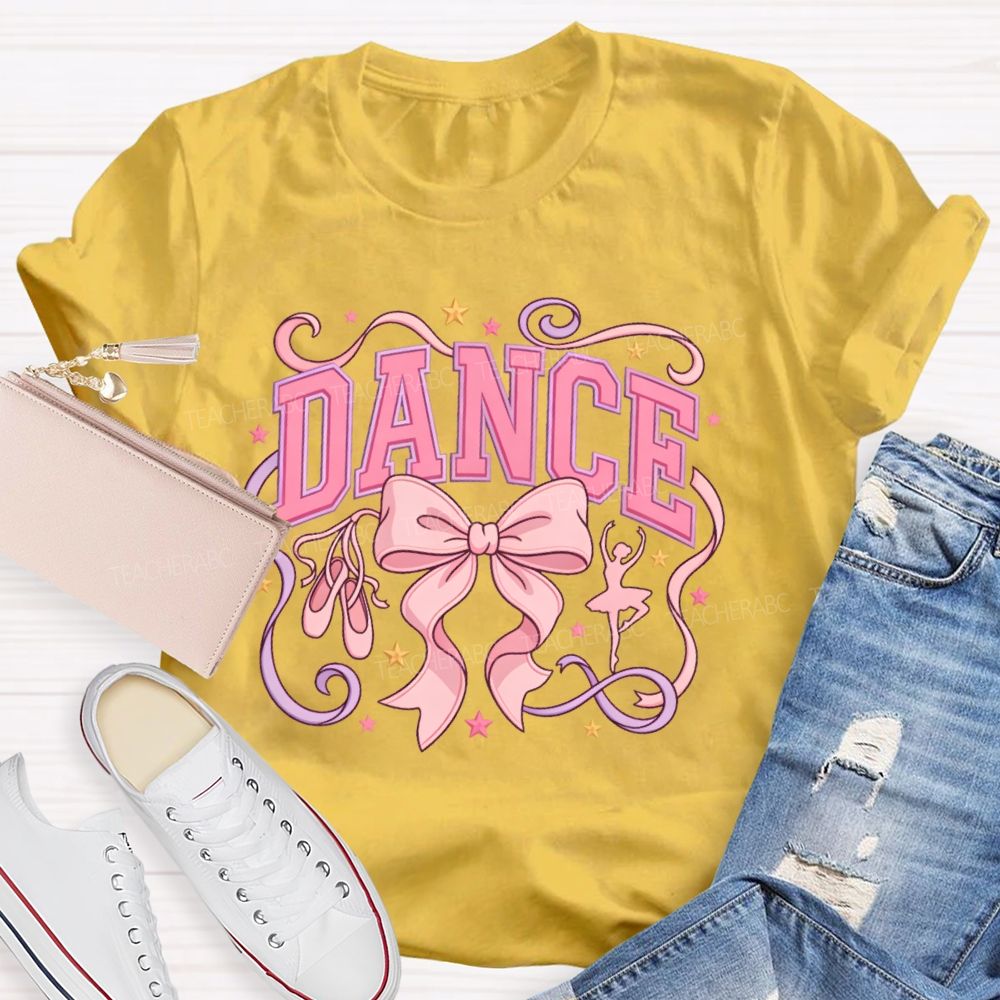 Dance Bow Pattern  Teacher T-shirt
