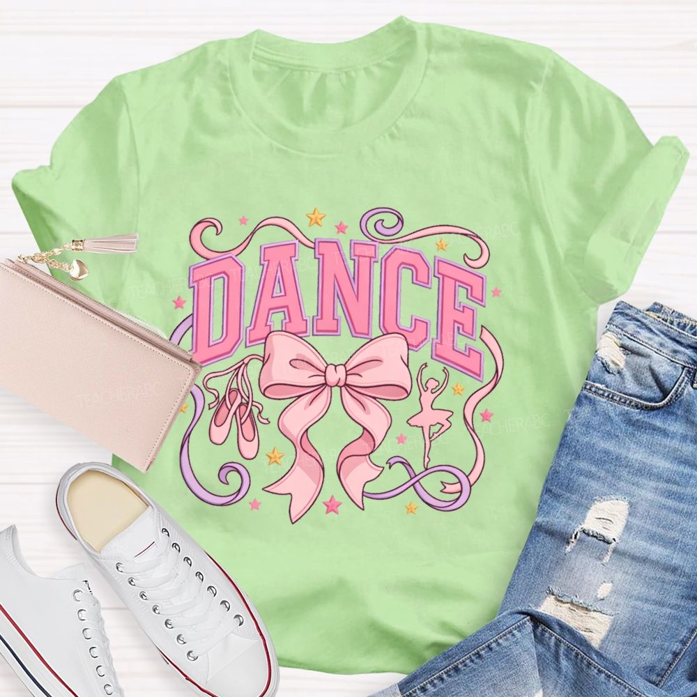 Dance Bow Pattern  Teacher T-shirt