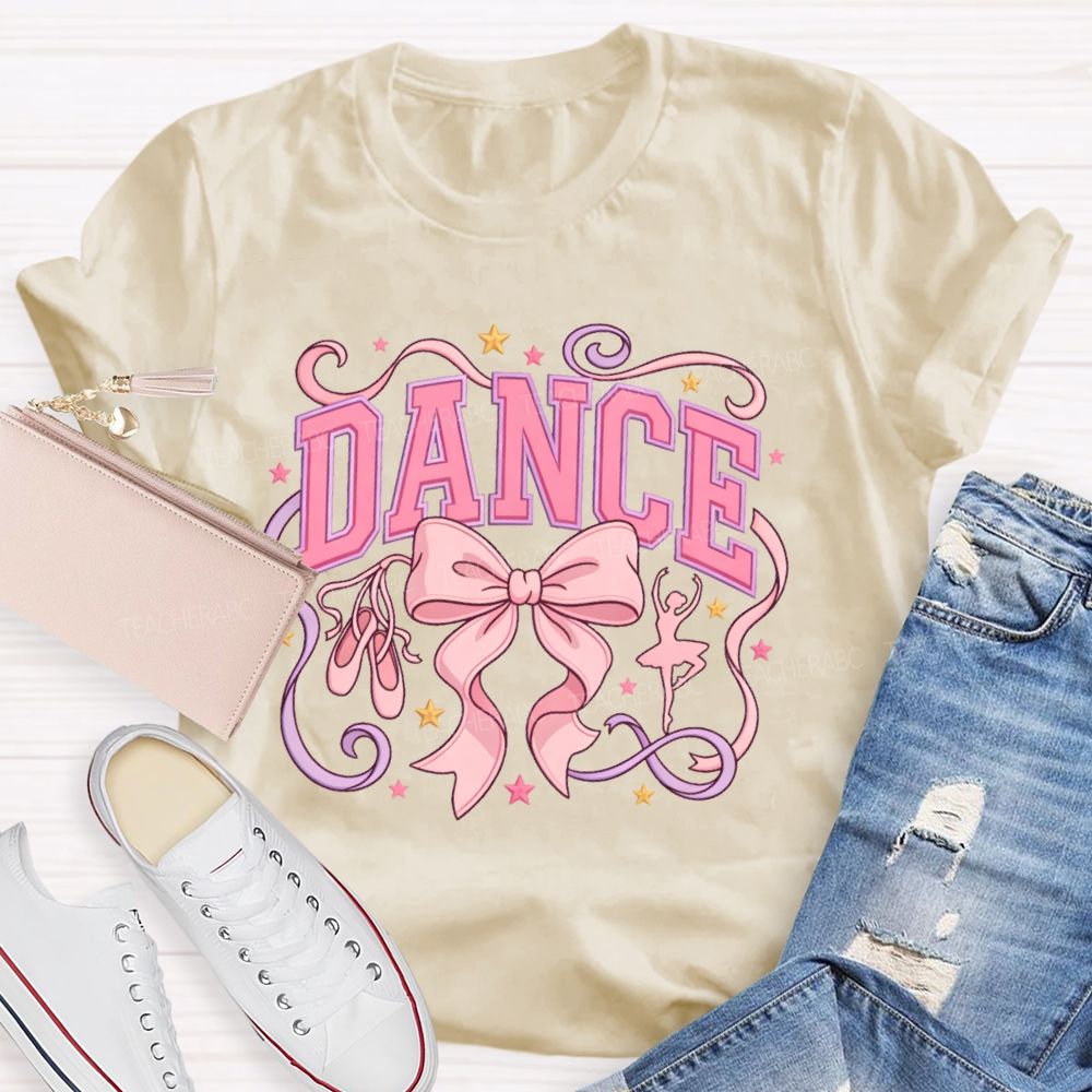 Dance Bow Pattern  Teacher T-shirt