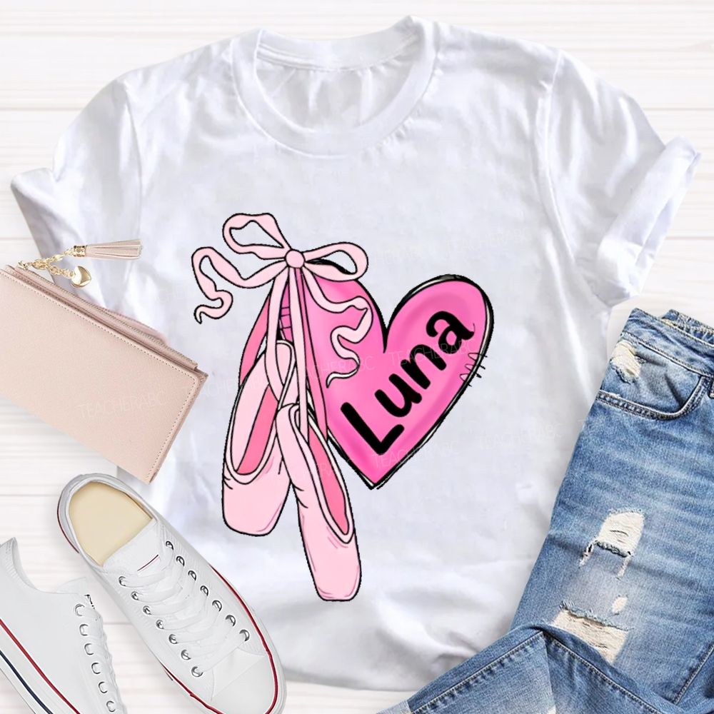 Personalized  Name  Dance Graphics  Teacher T-shirt
