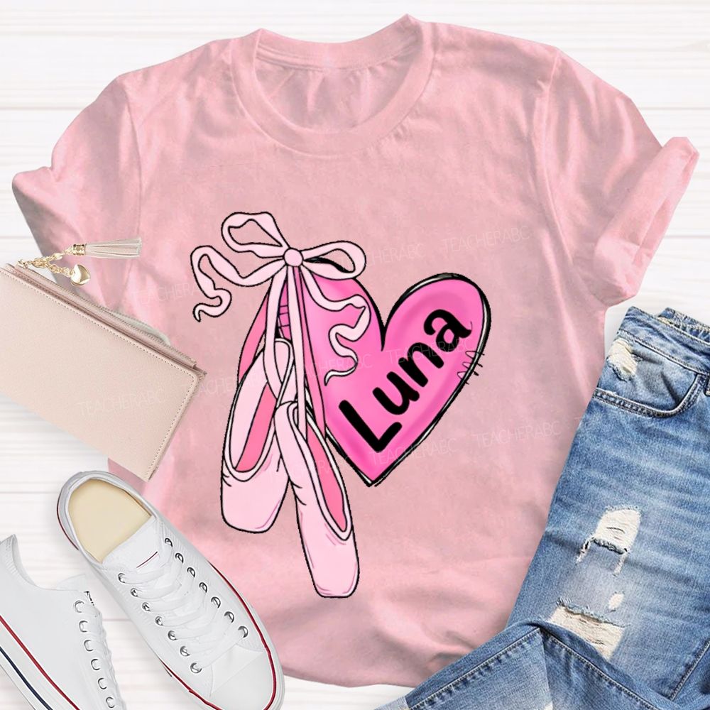 Personalized  Name  Dance Graphics  Teacher T-shirt