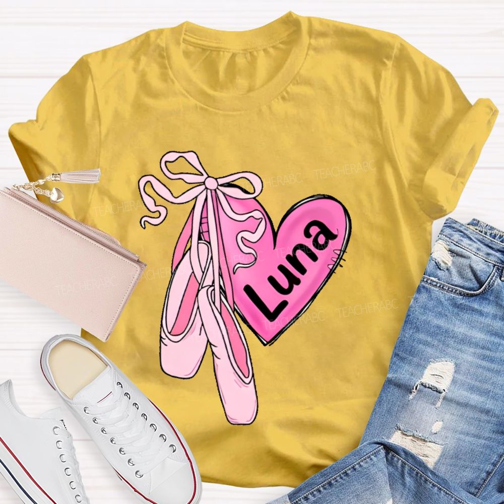 Personalized  Name  Dance Graphics  Teacher T-shirt