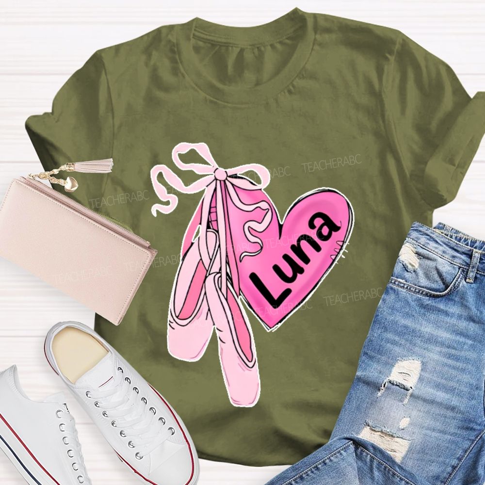 Personalized  Name  Dance Graphics  Teacher T-shirt