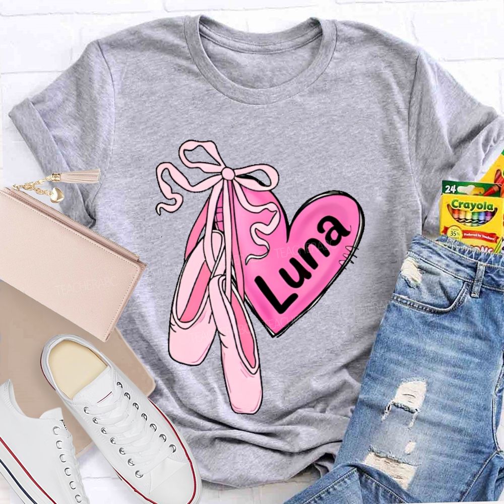 Personalized  Name  Dance Graphics  Teacher T-shirt