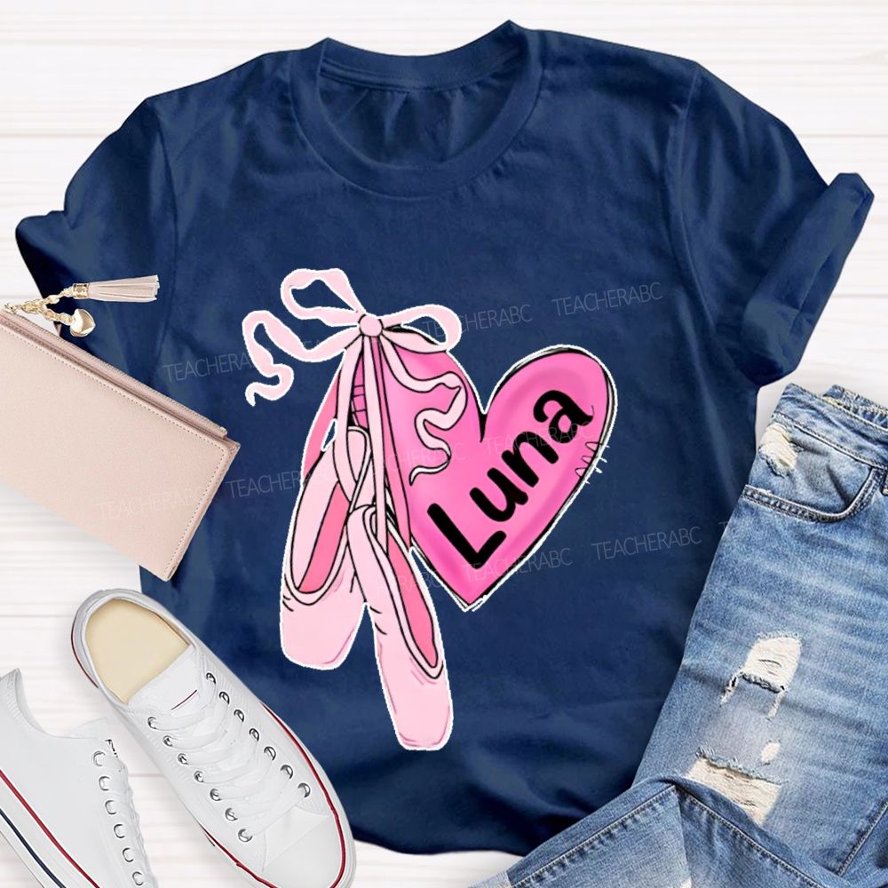 Personalized  Name  Dance Graphics  Teacher T-shirt
