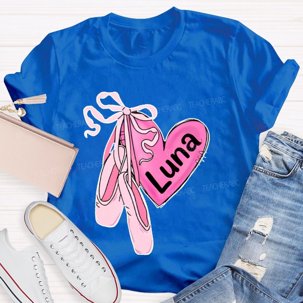 Personalized  Name  Dance Graphics  Teacher T-shirt