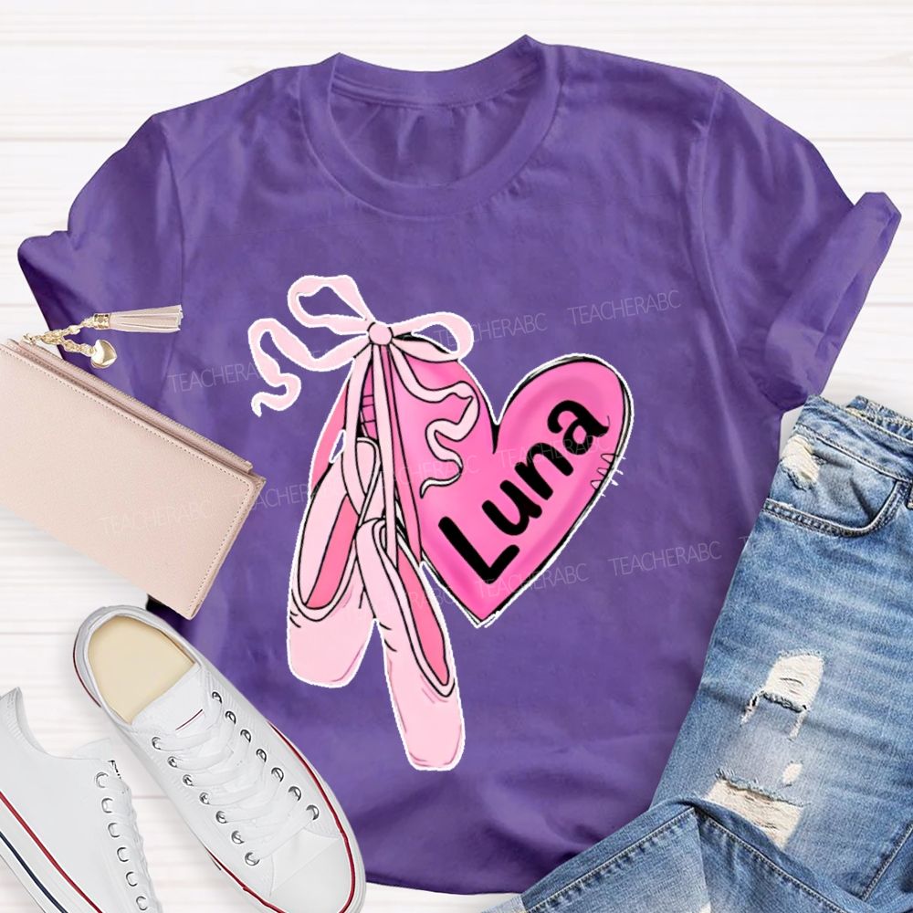 Personalized  Name  Dance Graphics  Teacher T-shirt