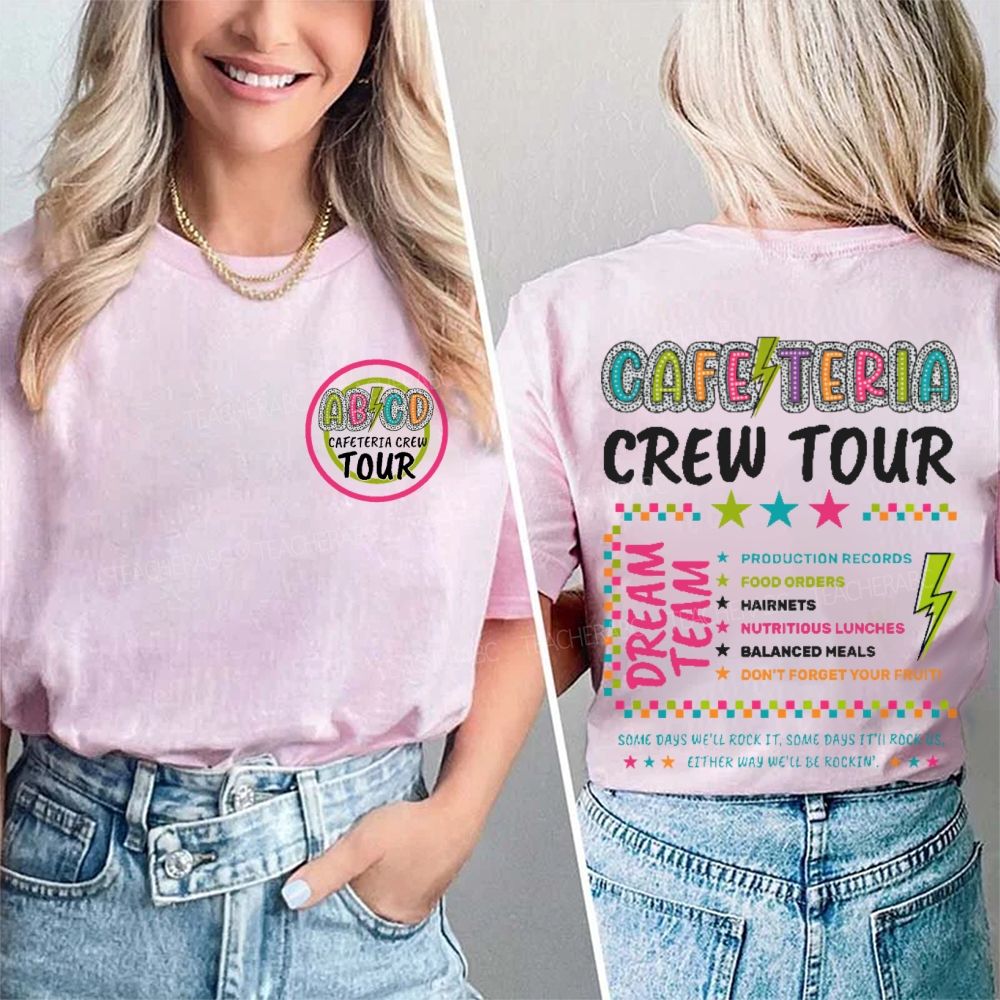 Cafeteria Crew Tour  Double Printed T-shirt