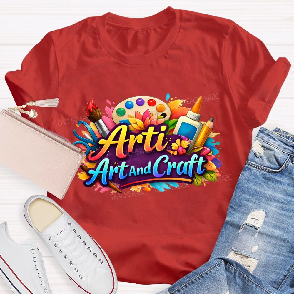 Arti Art And Craft Coloring Palettes And Colored Pencils T-shirt