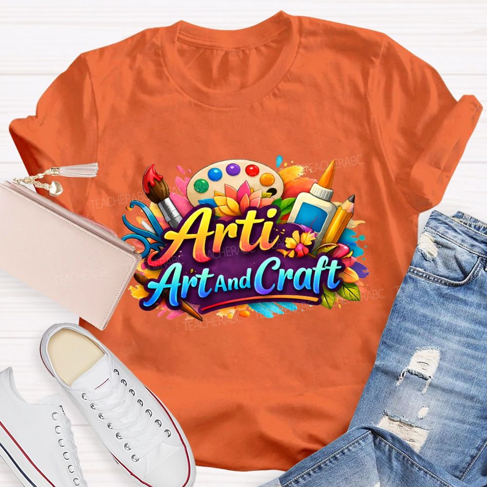 Arti Art And Craft Coloring Palettes And Colored Pencils T-shirt