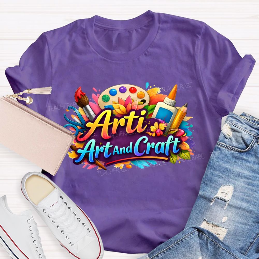 Arti Art And Craft Coloring Palettes And Colored Pencils T-shirt