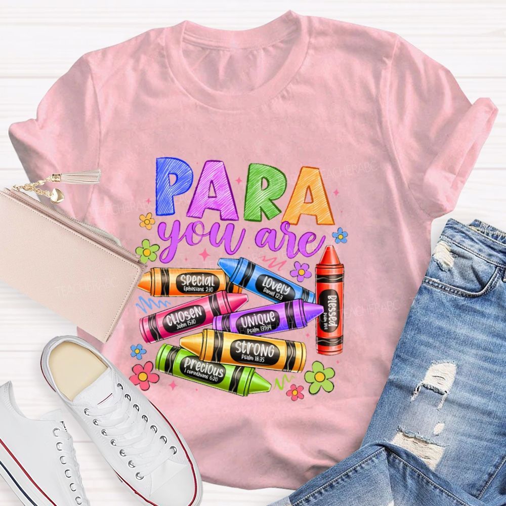 Para You Are Special  Chosen  Teacher T-shirt