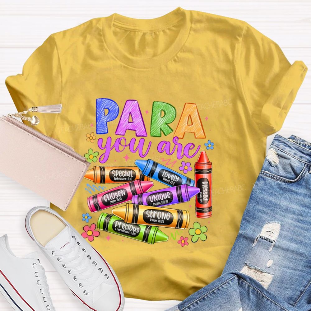 Para You Are Special  Chosen  Teacher T-shirt