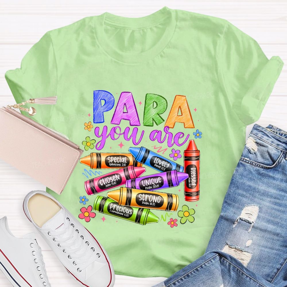 Para You Are Special  Chosen  Teacher T-shirt