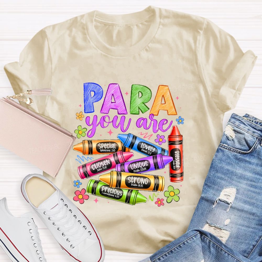 Para You Are Special  Chosen  Teacher T-shirt