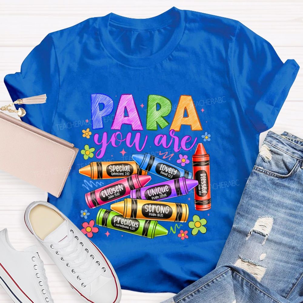 Para You Are Special  Chosen  Teacher T-shirt