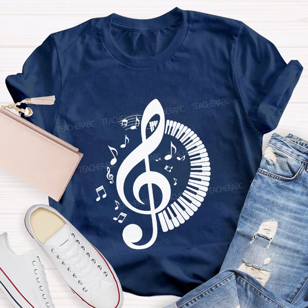 Every Note Every Beat Tells My Story Music Teacher T-shirt