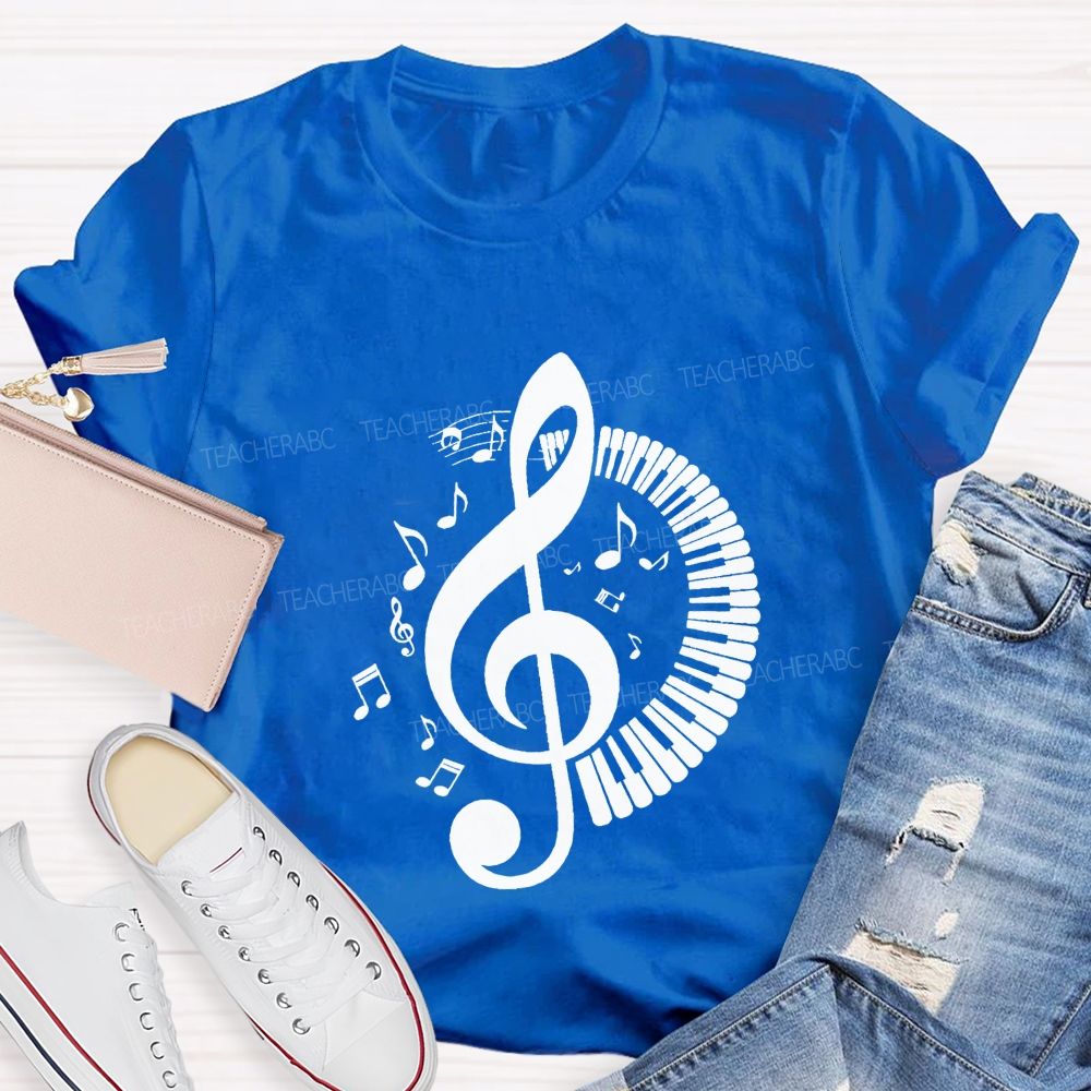 Every Note Every Beat Tells My Story Music Teacher T-shirt