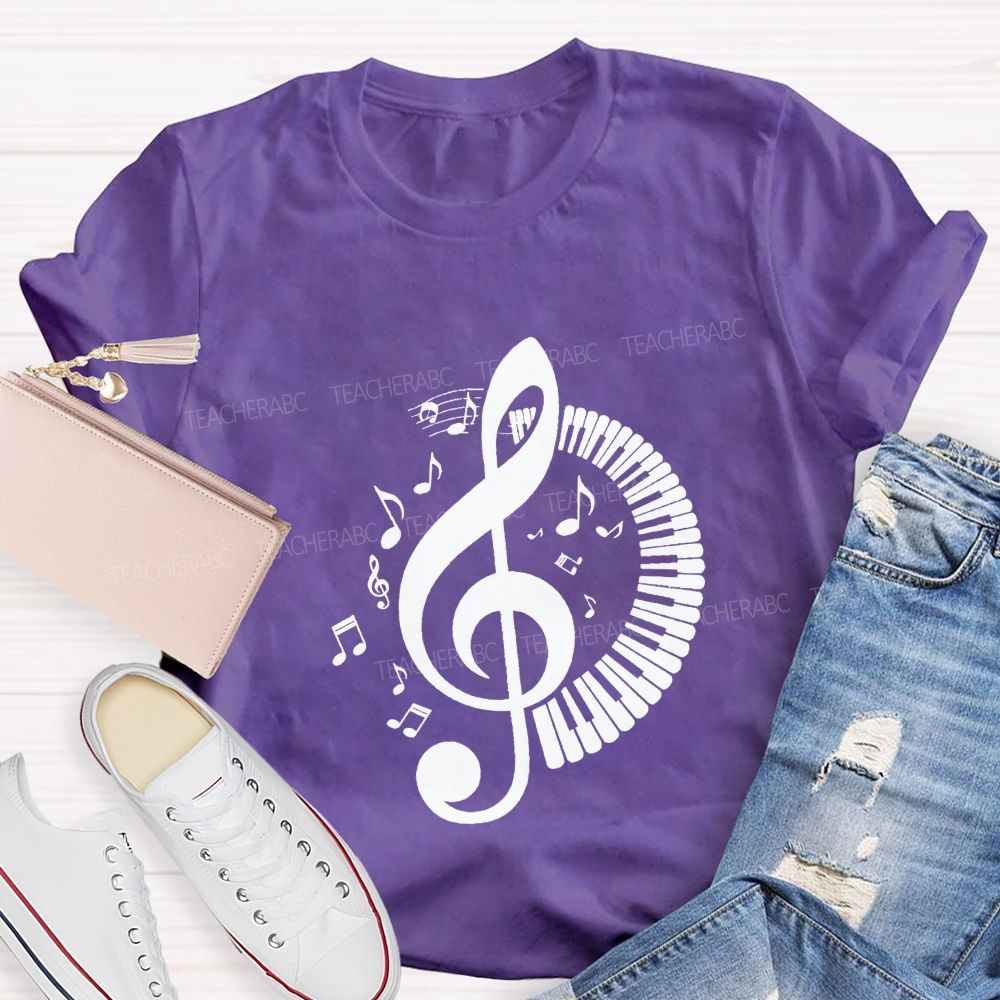 Every Note Every Beat Tells My Story Music Teacher T-shirt