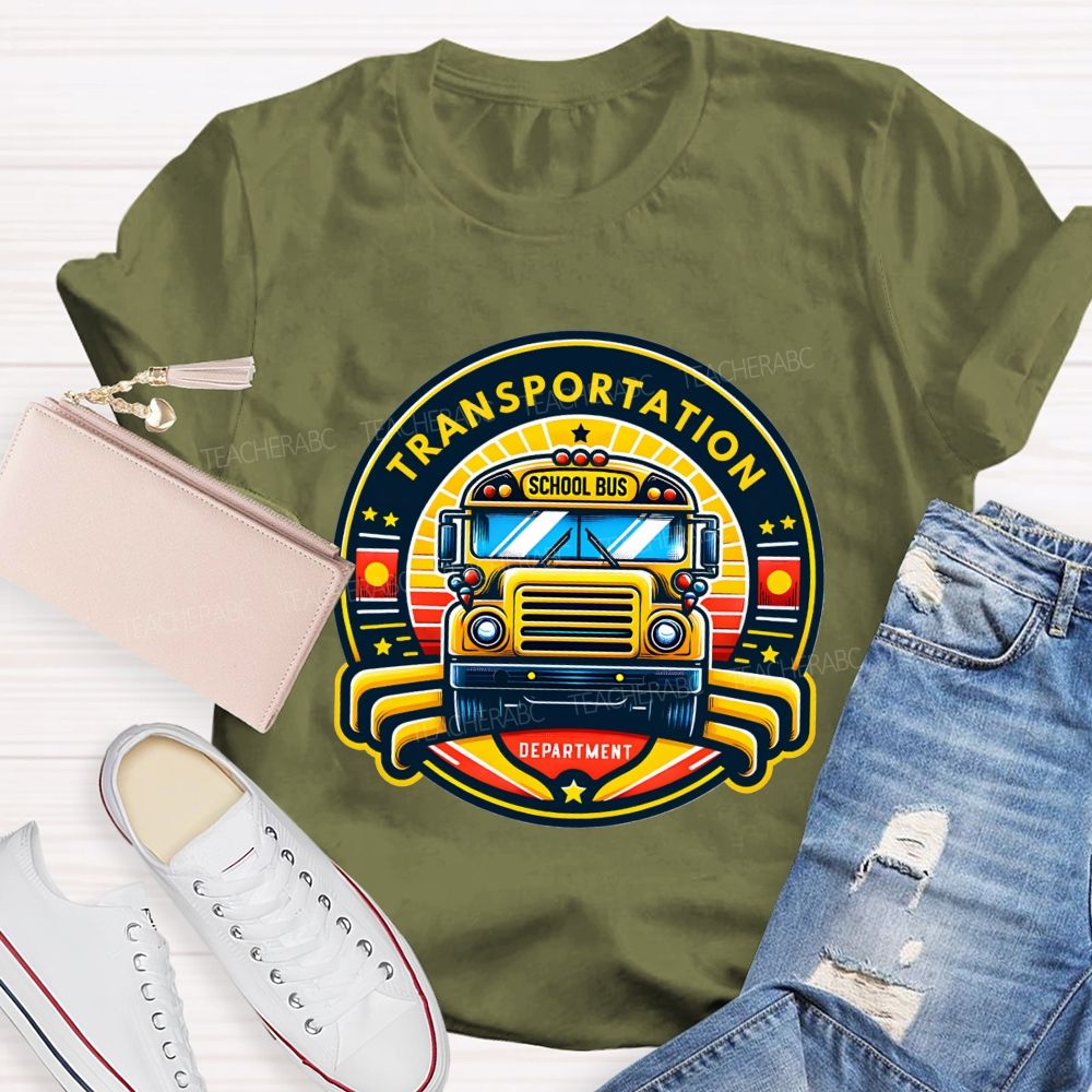 Transportation School Bus Department T-shirt