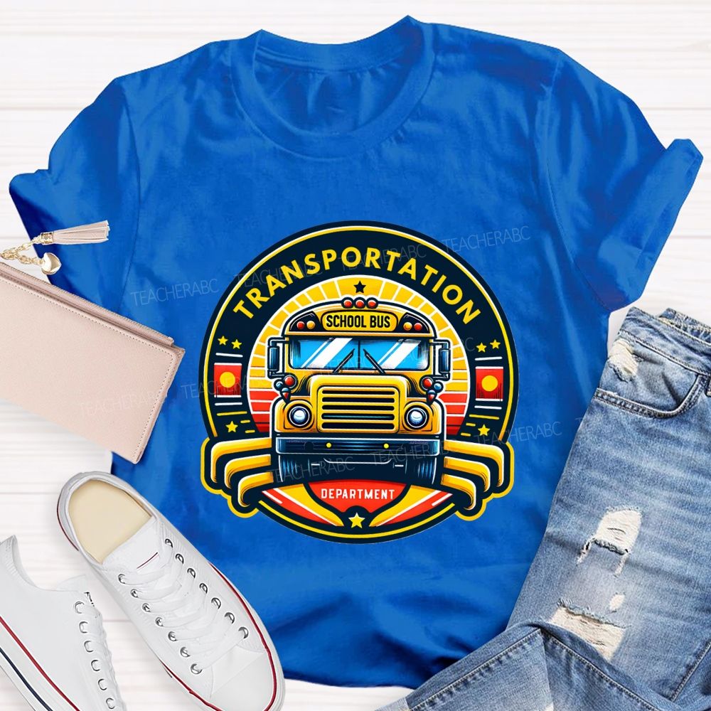Transportation School Bus Department T-shirt
