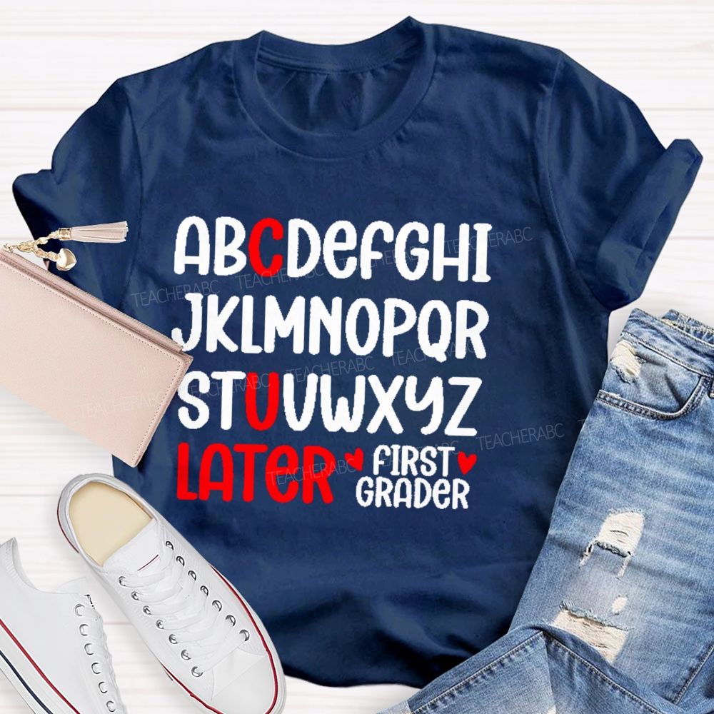 Personalized Grade C U Later  Teacher T-shirt