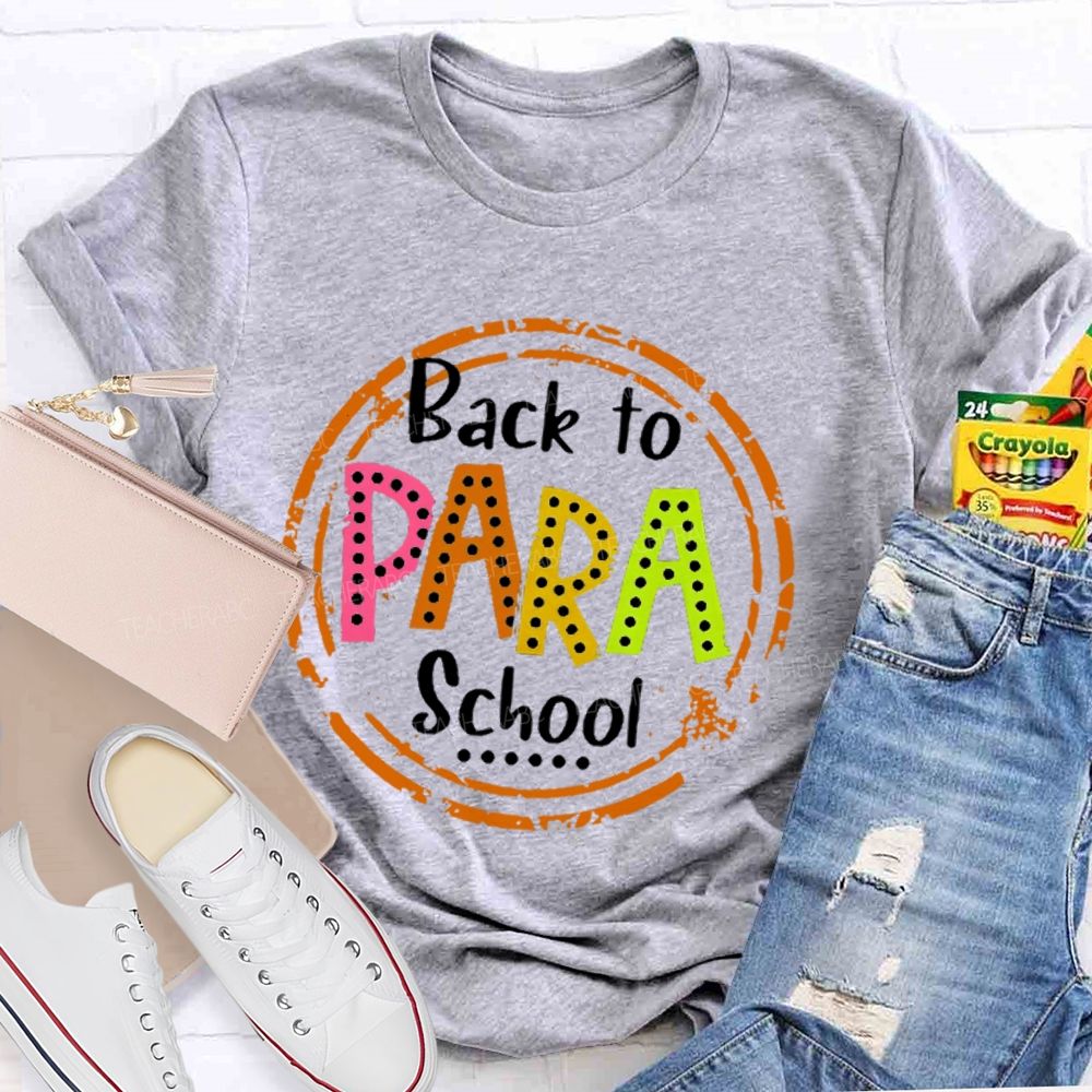 Personalized Position Back To School Para   Teacher T-shirt