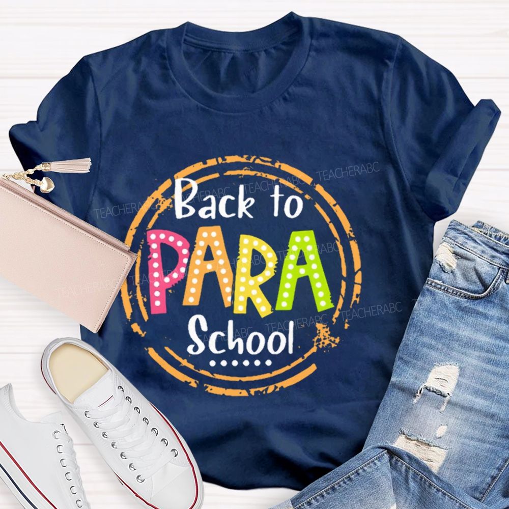 Personalized Position Back To School Para   Teacher T-shirt