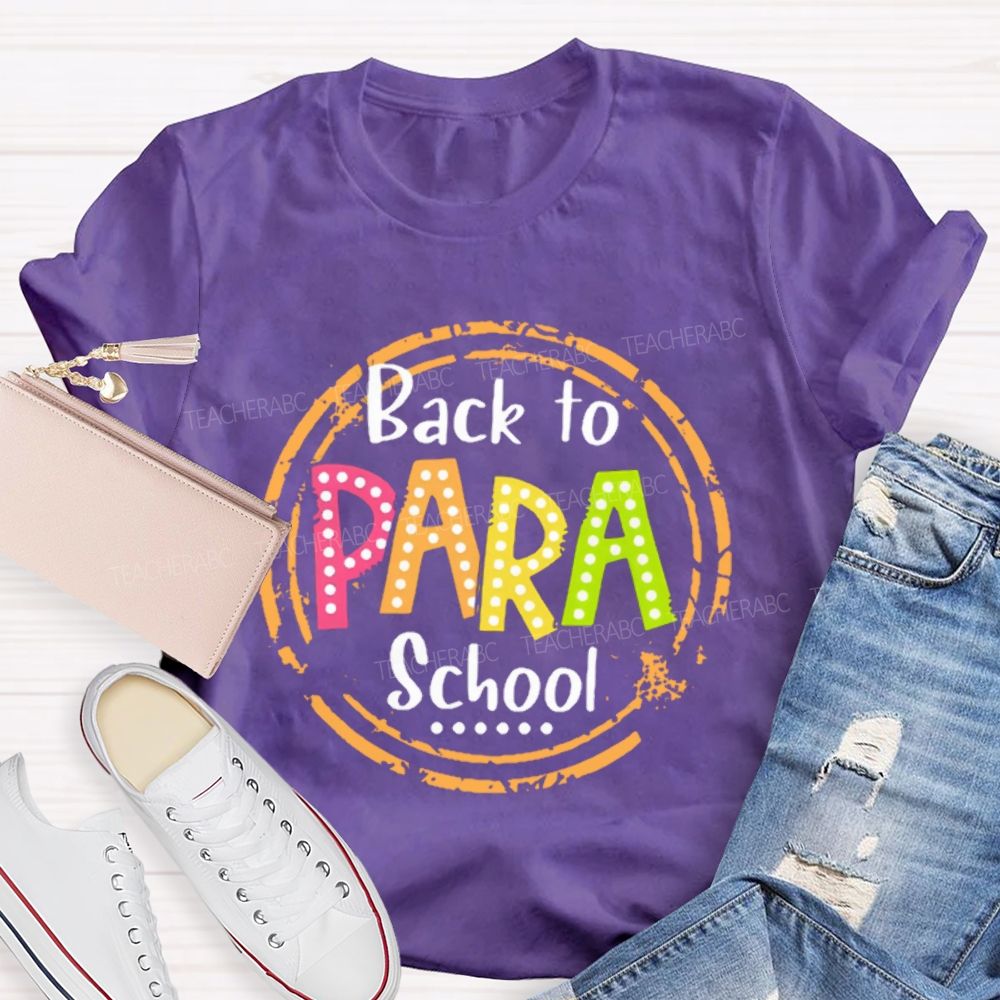 Personalized Position Back To School Para   Teacher T-shirt