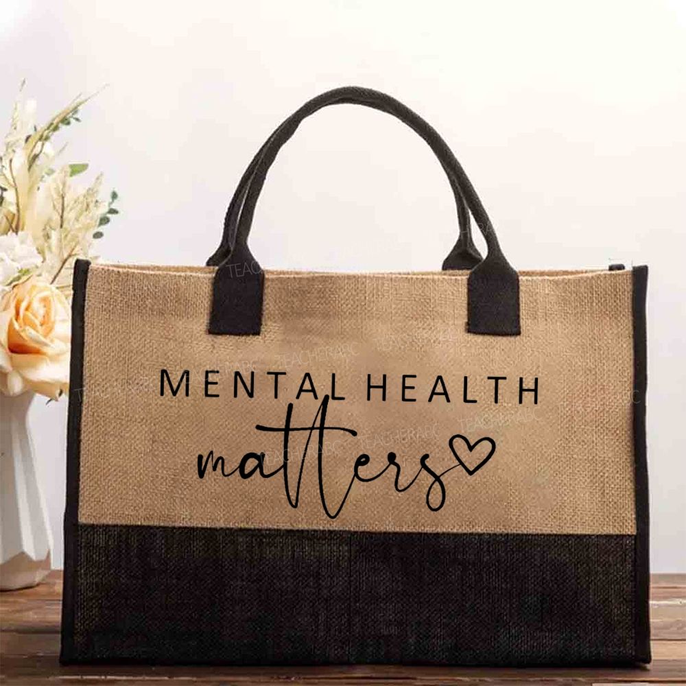 Mental Health Matters  Letters  Cotton Tote Bag