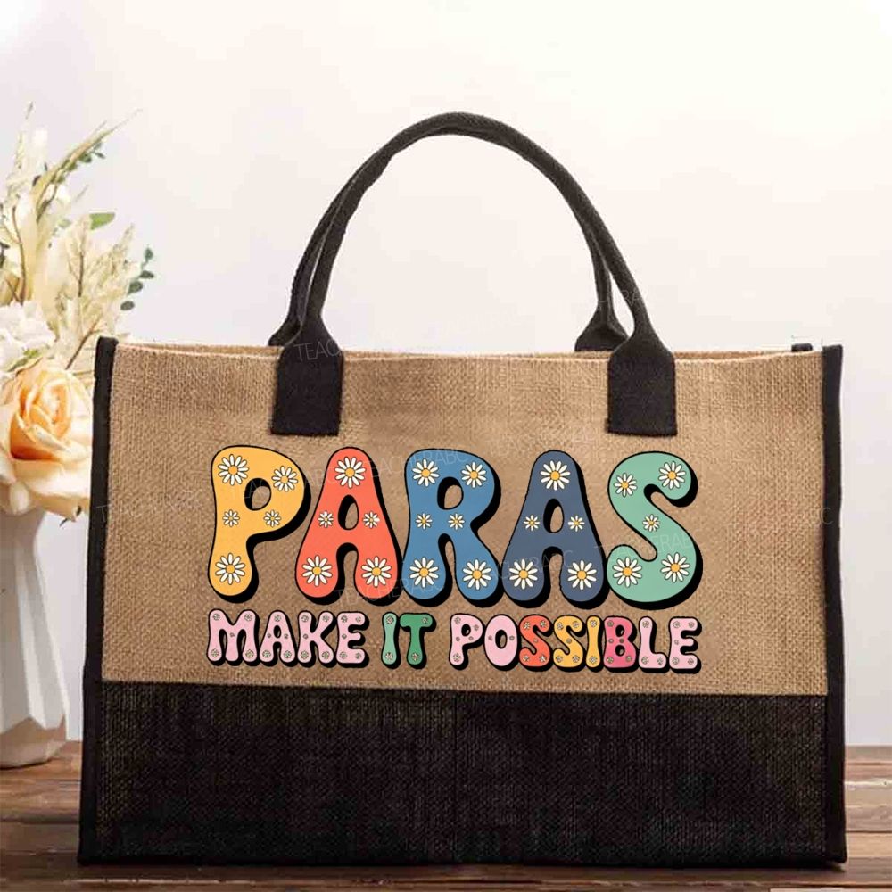 Paras Make It Possible Graphic  Cotton Tote Bag