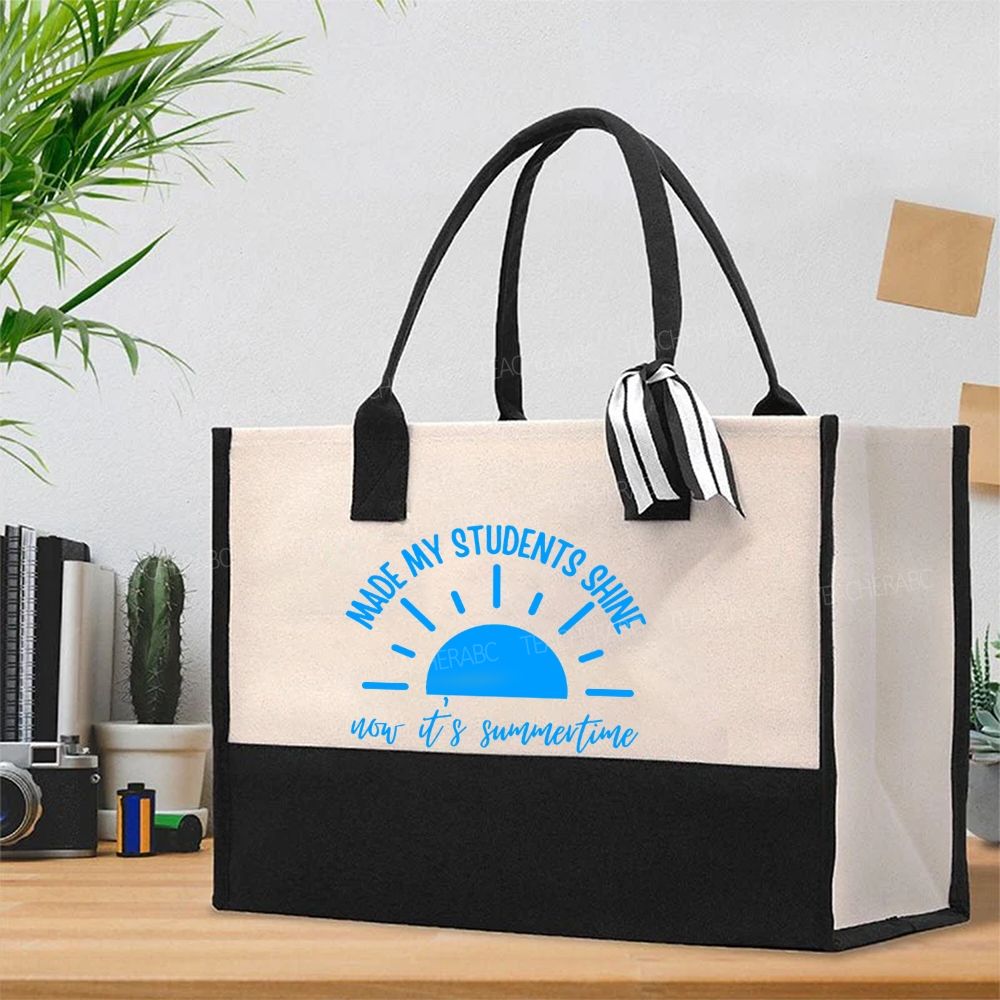 Made My Students Shine Not It'S Summertime   Cotton Tote Bag