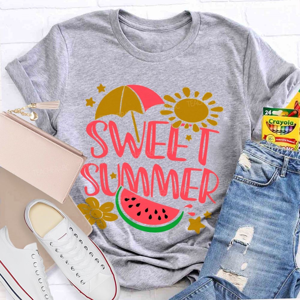Sweet Summer Sunshine Watermelon Teacher T-shirt