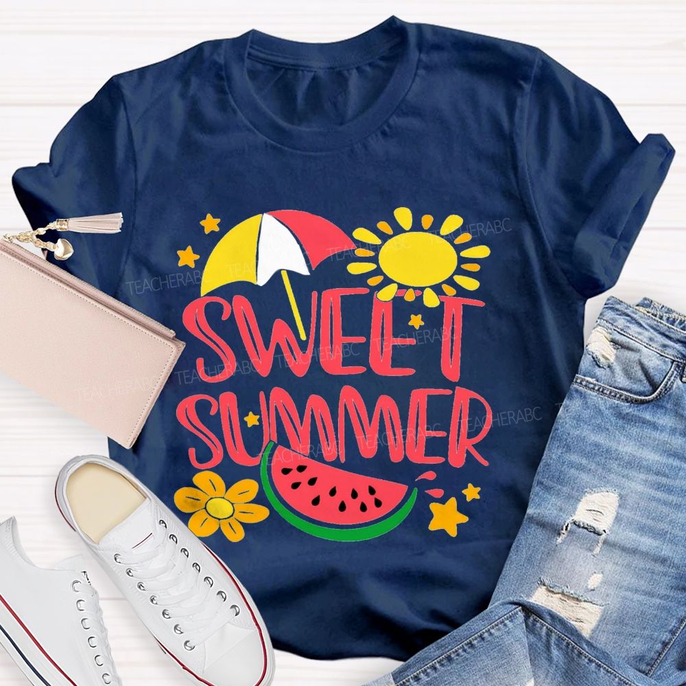Sweet Summer Sunshine Watermelon Teacher T-shirt