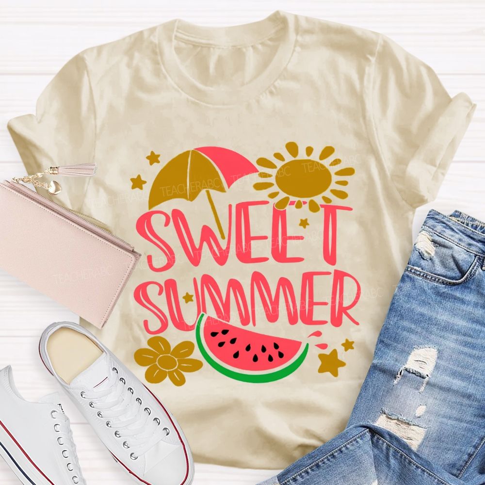 Sweet Summer Sunshine Watermelon Teacher T-shirt