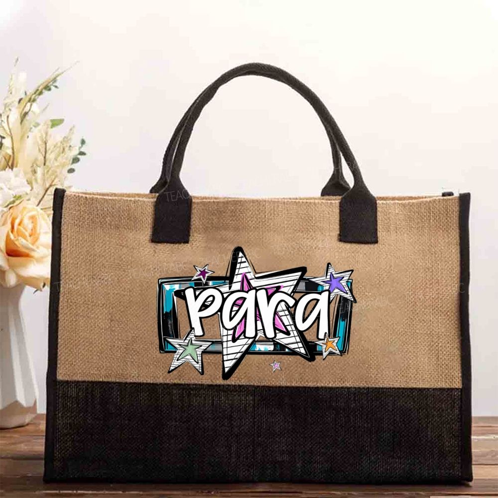 Para Stars Pattern   Cotton Tote Bag