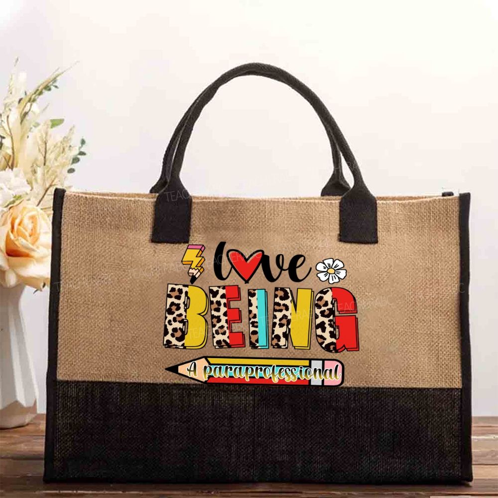 Love Being A Paraprofessional   Cotton Tote Bag
