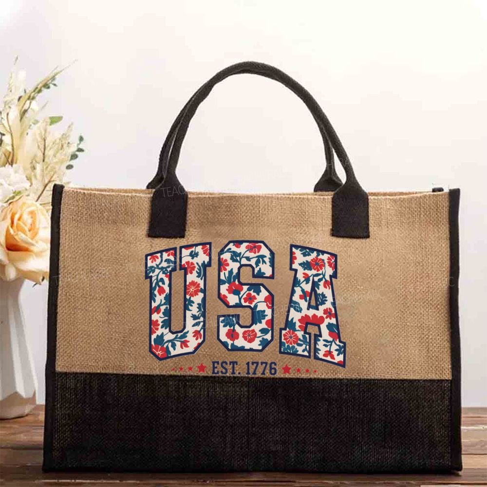 Usa Where Liberty Blooms Cotton Tote Bag