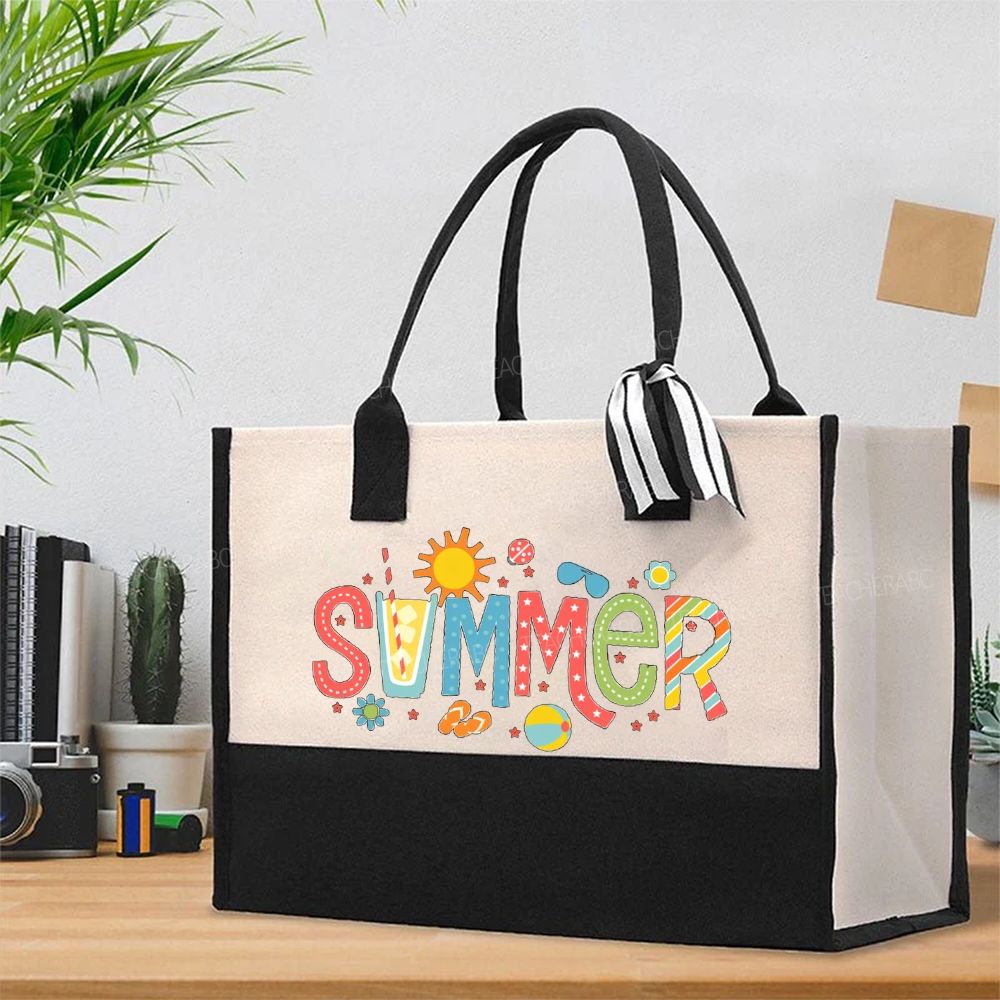 Summer  Cotton Tote Bag