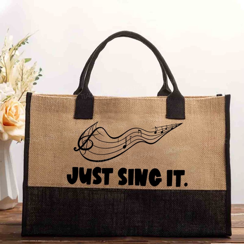 Just Sing It Music  Cotton Tote Bag