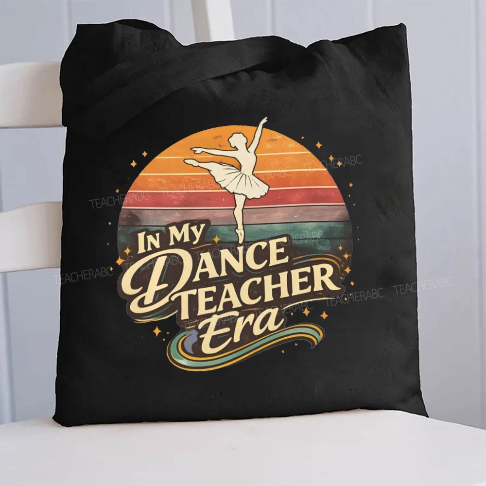 In My Dance Teacher Era Canvas Tote Bag