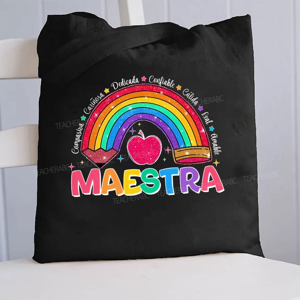 Maestra Compasiva CariñOsa Dedicada Calida Leal Canvas Tote Bag