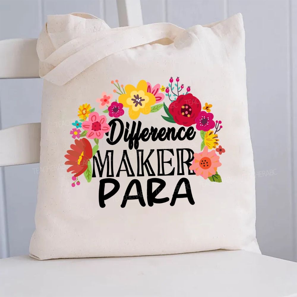 Difference Maker Para Canvas Tote Bag