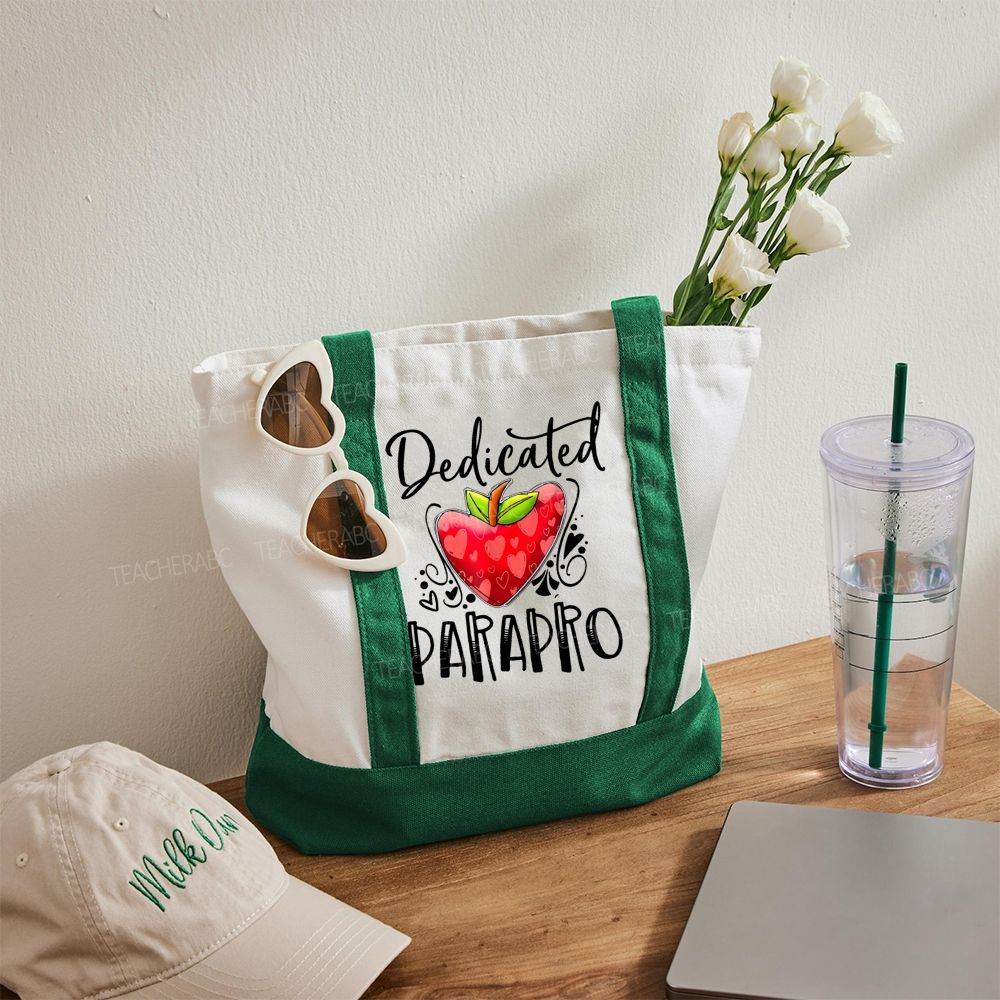 Dedicated Parapro Letters   Color-blocked Canvas Bag