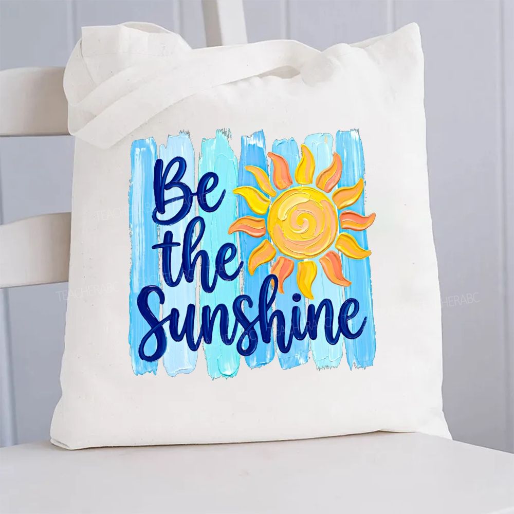 Be The Sunshine Summer Break Canvas Tote Bag