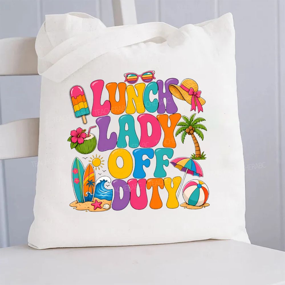 Lunch Lady Off Duty Canvas Tote Bag