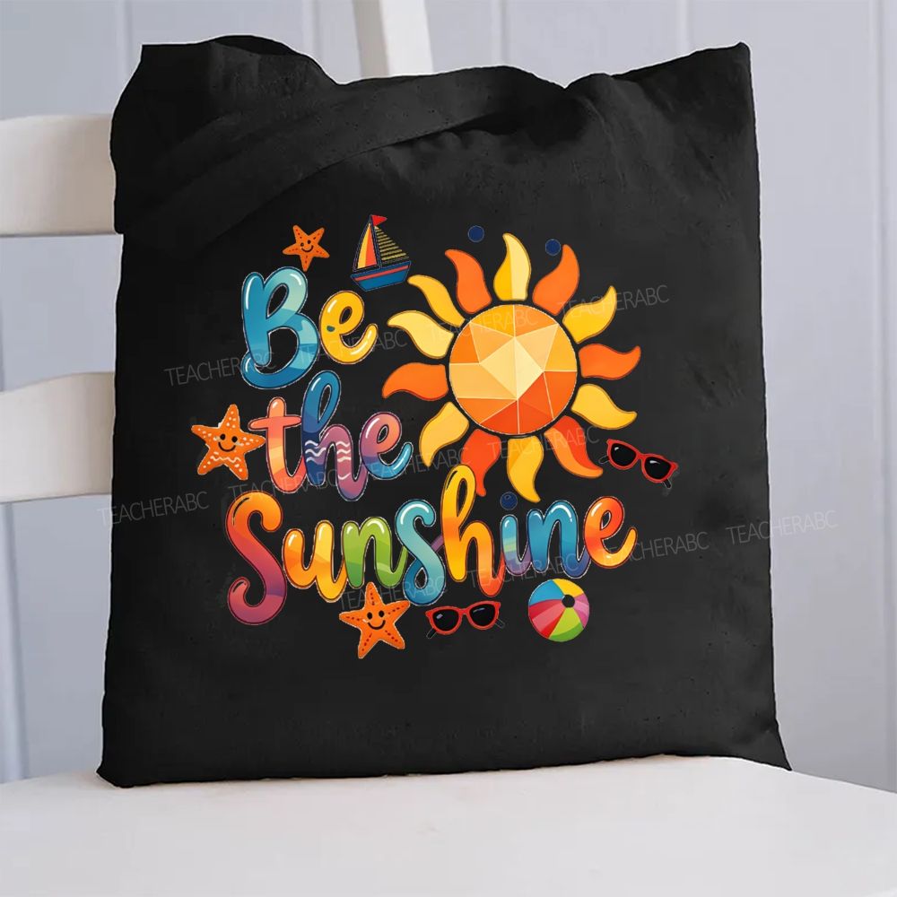 Be The Sunshine Summer Break Canvas Tote Bag