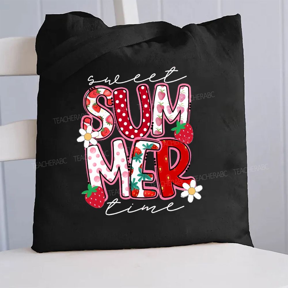 Sweet Summer Time Canvas Tote Bag