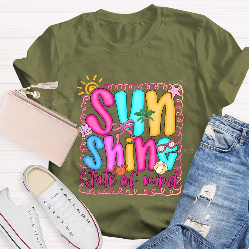 Sunshine State Of Mind Teacher T-shirt